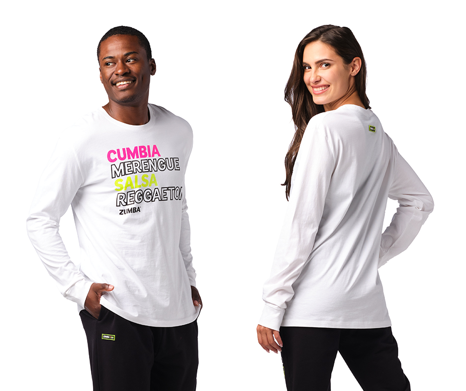 Zumba Happy Long Sleeve Top – Latinfit Middle East