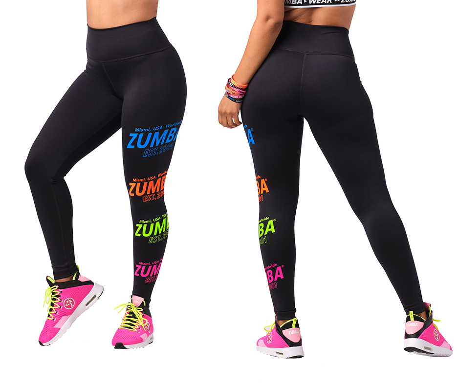 Zumba Happy High Waisted Ankle Leggings – Latinfit Middle East