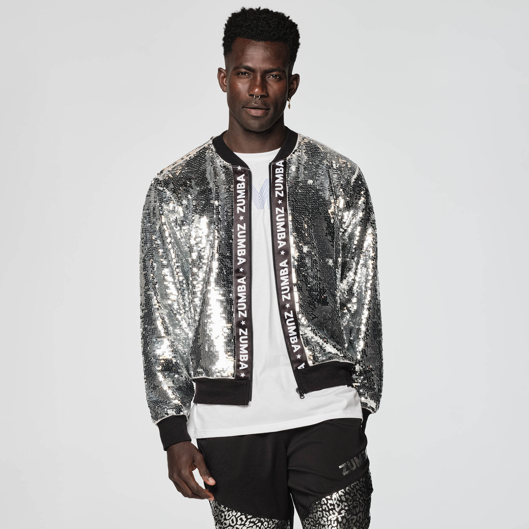 Sequin track jacket sale