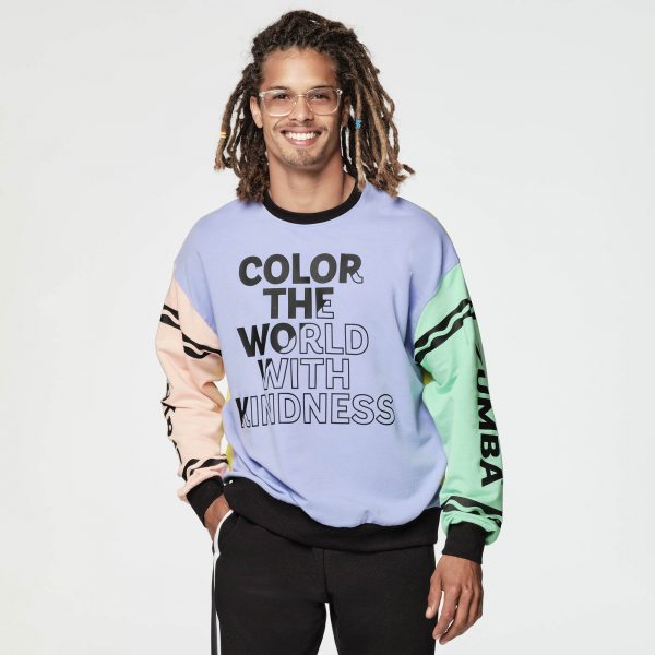 Zumba X Crayola Color With Kindness Sweatshirt - Image 3