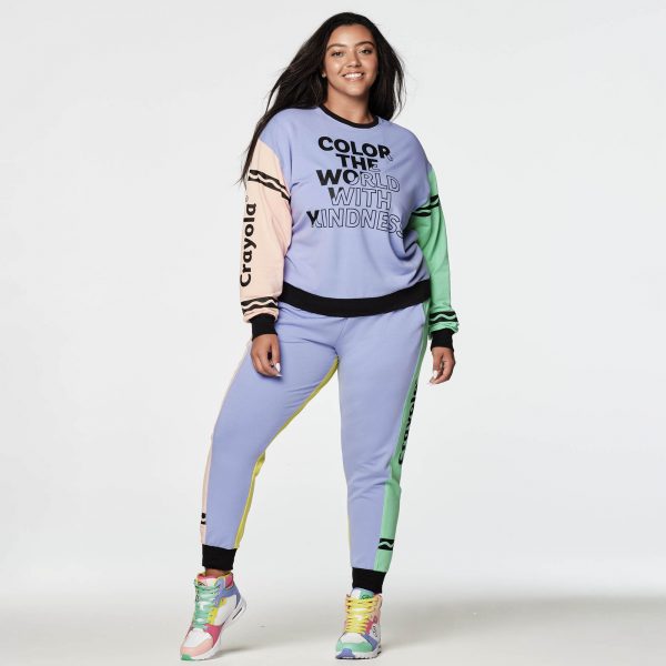Zumba X Crayola Color With Kindness Sweatshirt - Image 5