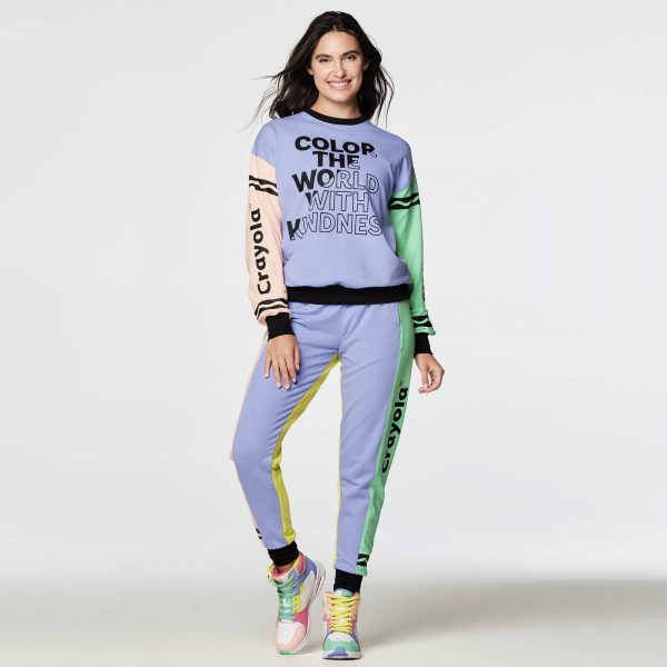 Zumba X Crayola Color With Kindness Sweatshirt - Image 8