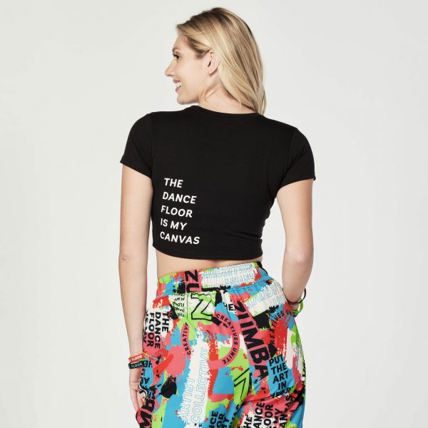 Dance Floor Is my Canvas Crop Top - Image 2