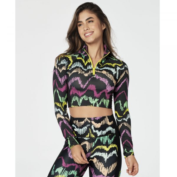 Zumba Transform Long Sleeve Crop Top