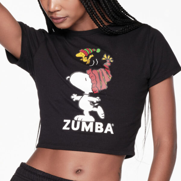 Zumba X Peanuts Fitted Crop Top