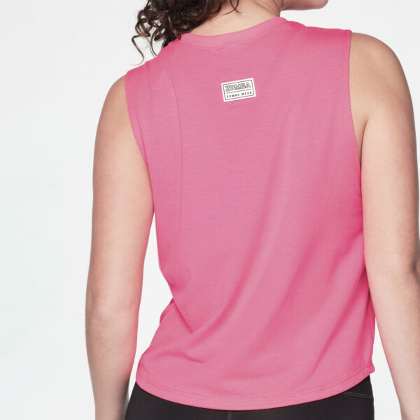 Zumba Bright Loose Crop Tank - Image 2