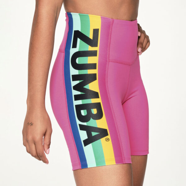 All Love Welcome High Waisted Biker Shorts - Image 3