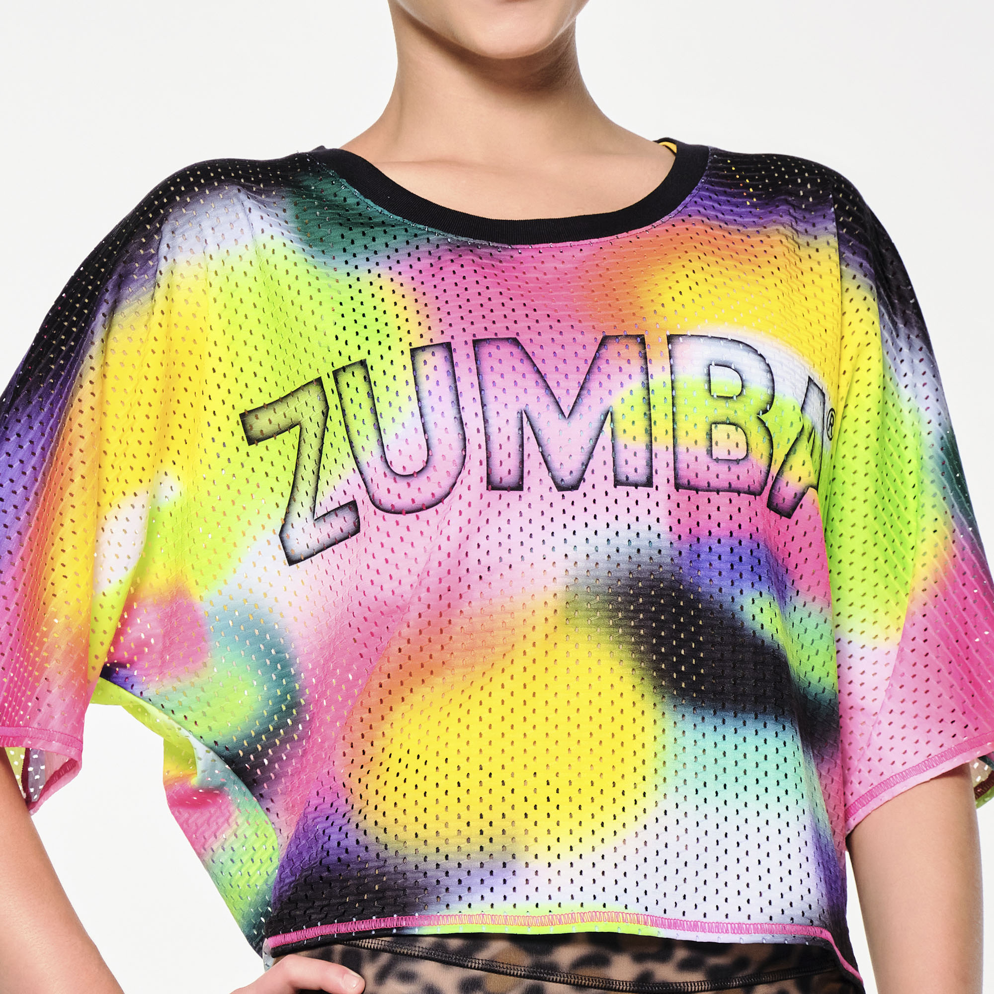 新作♪ズンバ Zumba Tropidelic Mesh Top - Multi (ZUMBA