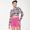 Zumba Sun And Swim Long Sleeve Crop Top - Image 5