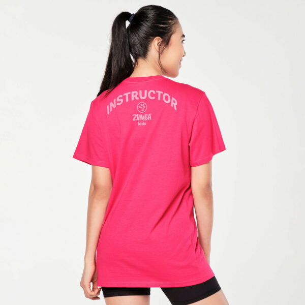 Zumba Kids Crew Neck Tee - Deep Pink - Image 4