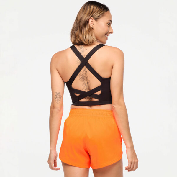 Zumba Explore Square Neck Tank Bra - Bold Black - Image 3