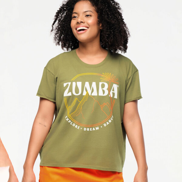Zumba Explore High Low Crew Neck Top - Image 2