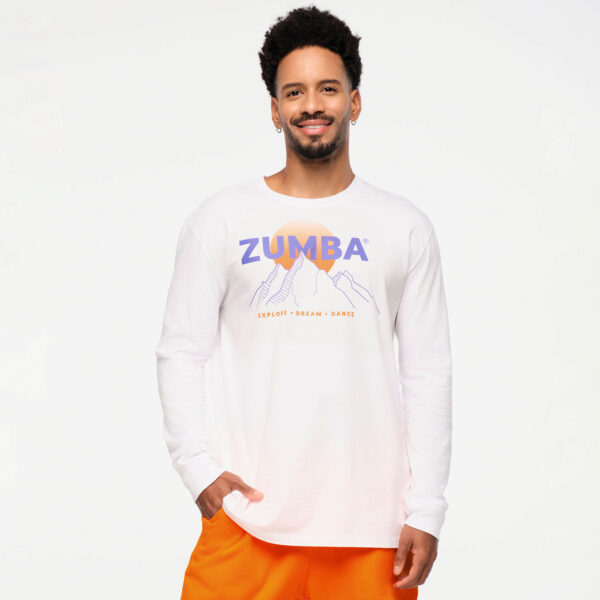 Zumba Explore Unisex Long Sleeve Tee - Image 3