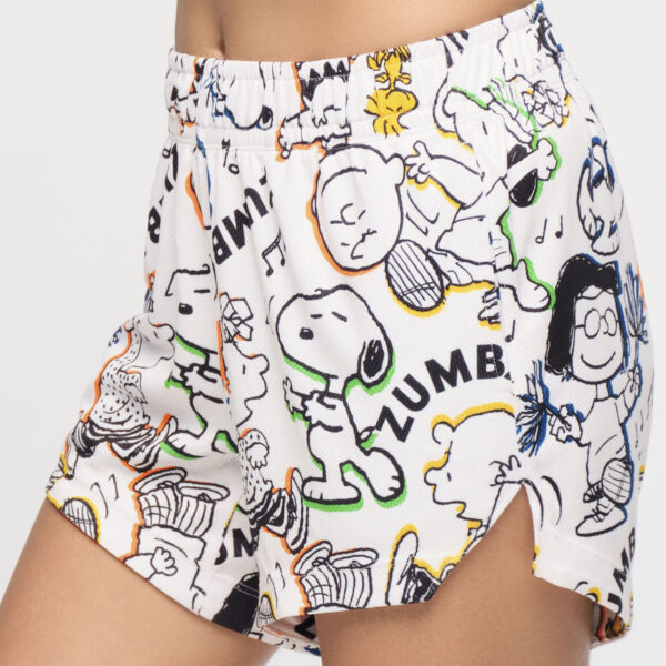 Zumba X Peanuts High Low Mesh Shorts - Image 2
