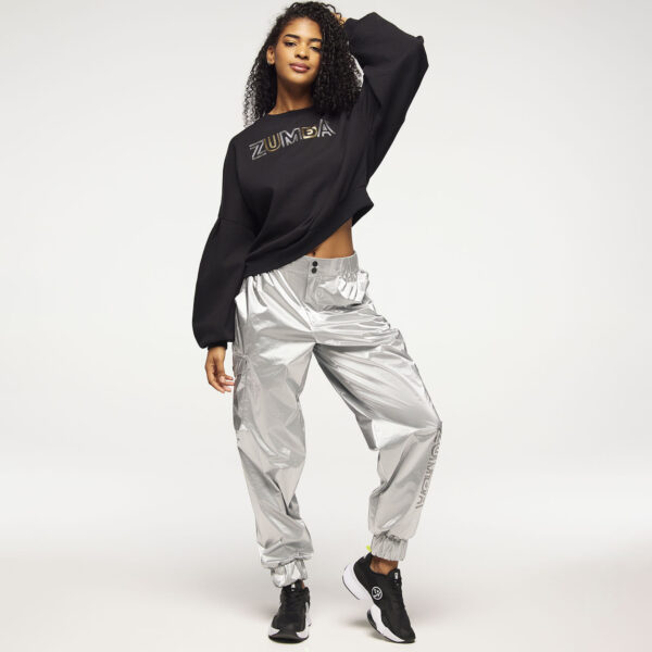 Zumba Runway Pullover Sweatshirt With Bubble Sleeves - Image 2