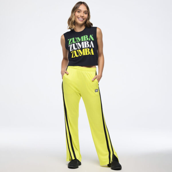 Zumba Haus Crew Neck Muscle Crop Tank