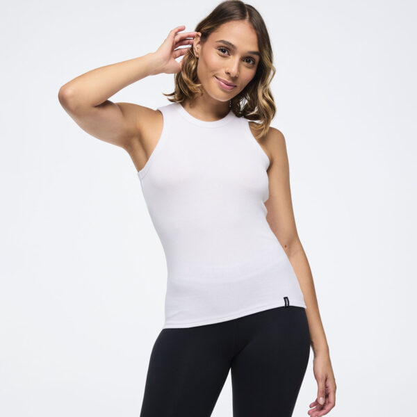 Zumba Haus Fitted High Neck Rib Tank - Image 7