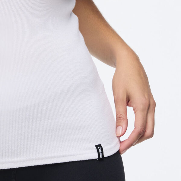 Zumba Haus Fitted High Neck Rib Tank - Image 8