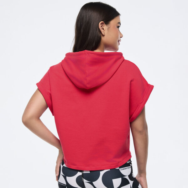 Zumba Haus Short Sleeve Crop Pullover Hoodie - Image 5