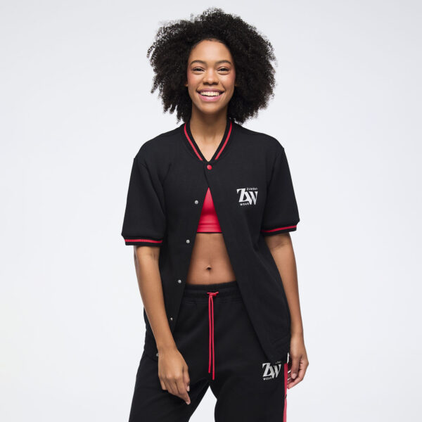 Zumba Haus Men's Short Sleeve Bomber Jacket - Image 6