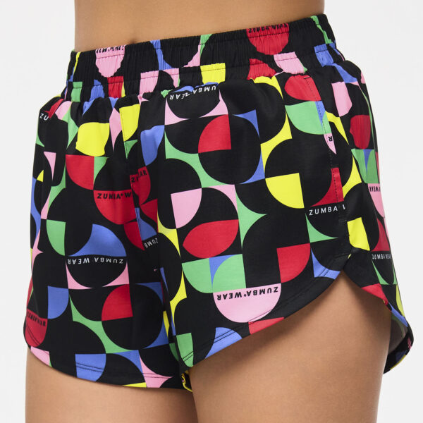 Zumba Haus Curved Running Shorts - Image 2