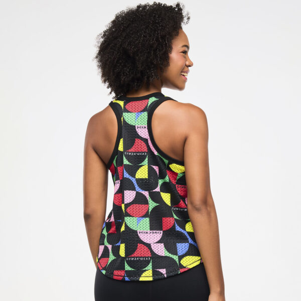 Zumba Haus Basketball Mesh Tank With Curved Hem - Image 3