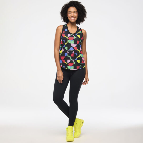 Zumba Haus Basketball Mesh Tank With Curved Hem - Image 4