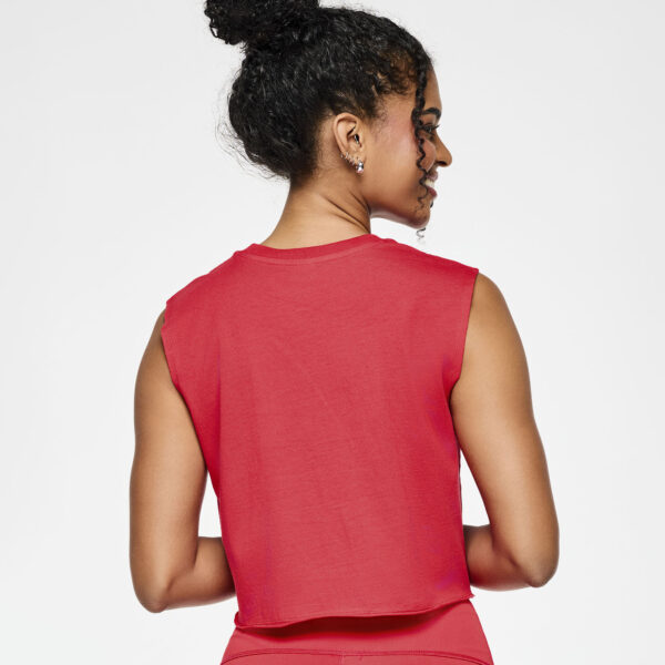 Zumba Love Crew Neck Muscle Crop Tank - Image 3