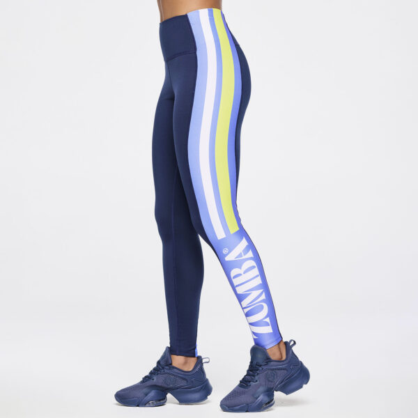 Zumba Out Loud High Waisted Ankle Leggings With Side Panel - Image 3