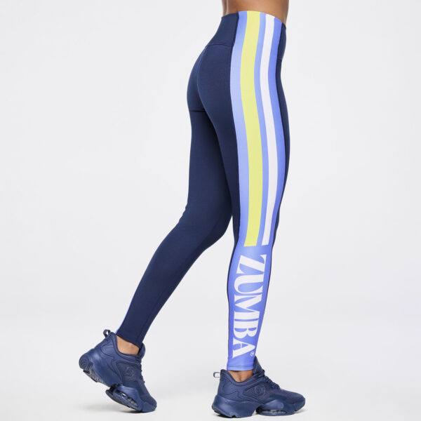 Zumba Out Loud High Waisted Ankle Leggings With Side Panel - Image 4