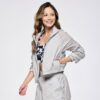 Zumba Out Loud Crop Woven Jacket With Ruched Sleeves