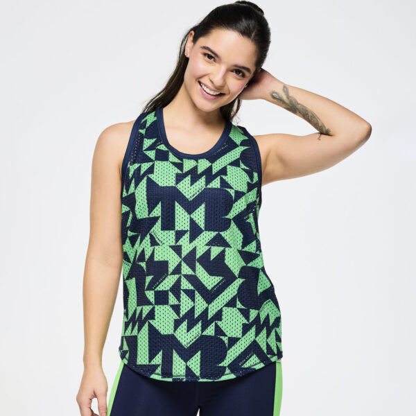 Zumba Out Loud Basketball Tank With Curved Hem