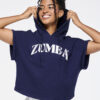 Zumba Out Loud Shorts Sleeve Crop Pullover Hoodie - Image 3