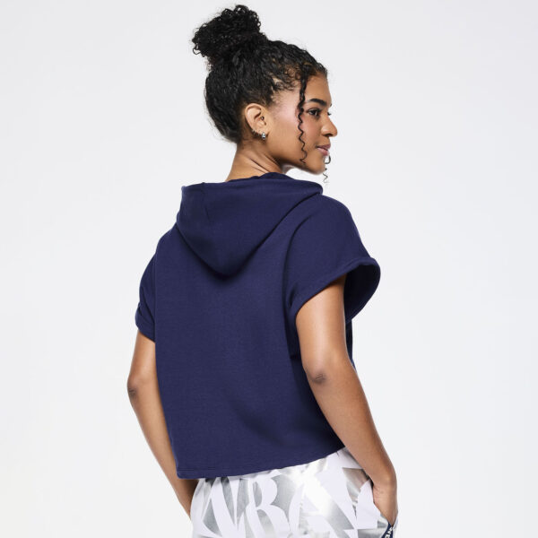 Zumba Out Loud Shorts Sleeve Crop Pullover Hoodie - Image 5