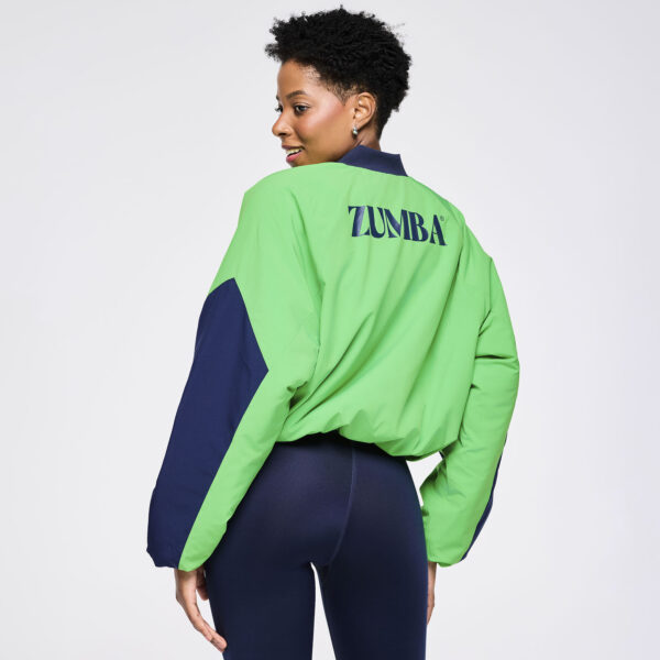 Zumba Out Loud Color Blocked Raglan Puffer Jacket - Image 3