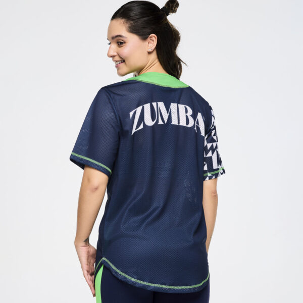 Zumba Out Loud Baseball Button Up Jersey - Image 5