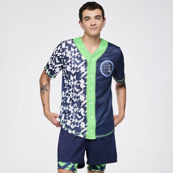 Zumba Out Loud Baseball Button Up Jersey - Image 7