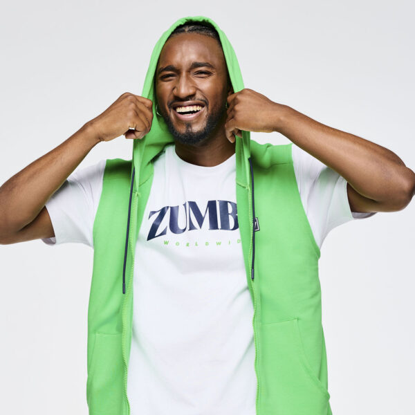 Zumba Out Loud Men's Sleeveless Zip Up Hoodie - Image 3