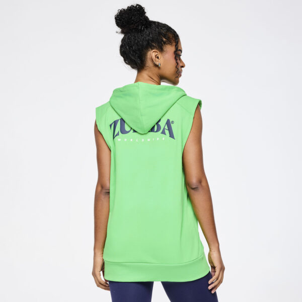 Zumba Out Loud Men's Sleeveless Zip Up Hoodie - Image 8
