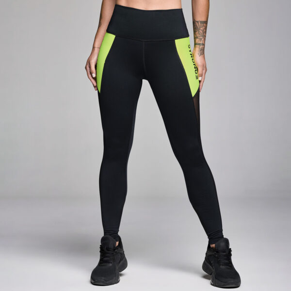 STRONG iD High Waisted Ankle Leggings - Black