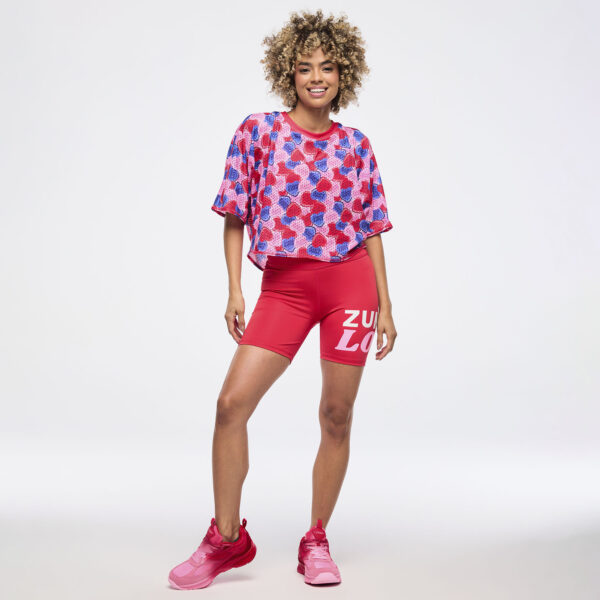 Zumba Love Boxy Dolman Crop Top - Image 4