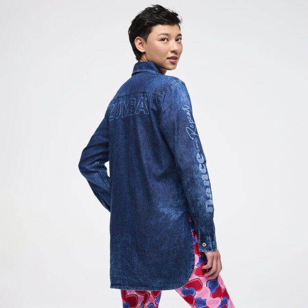 Zumba Love High-Low Button Down - Image 4