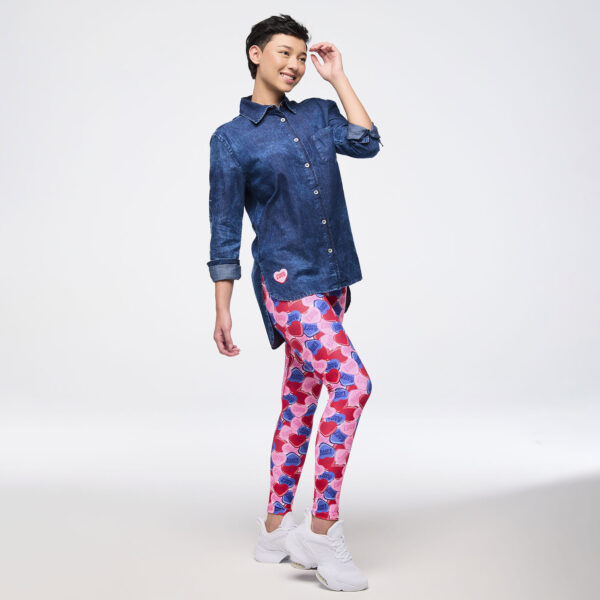Zumba Love High-Low Button Down - Image 6