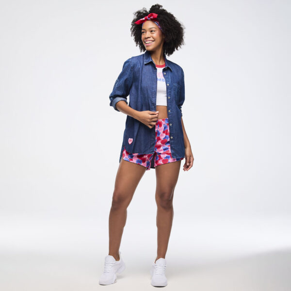 Zumba Love High-Low Button Down - Image 8