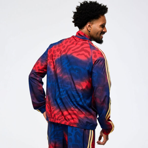 Victory Zip Up Mock Neck Woven Raglan Jacket - Image 8