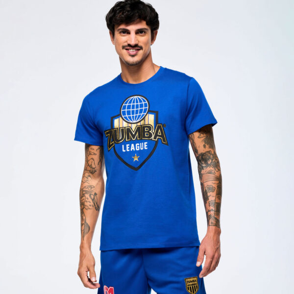 Victory Crew Neck Tee - Blue - Image 3