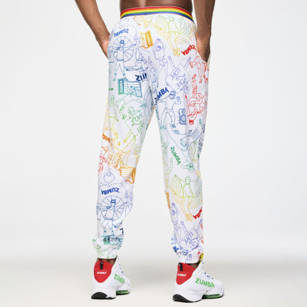 Zumba Elastic Waistband Slouch Woven Pants - Image 3