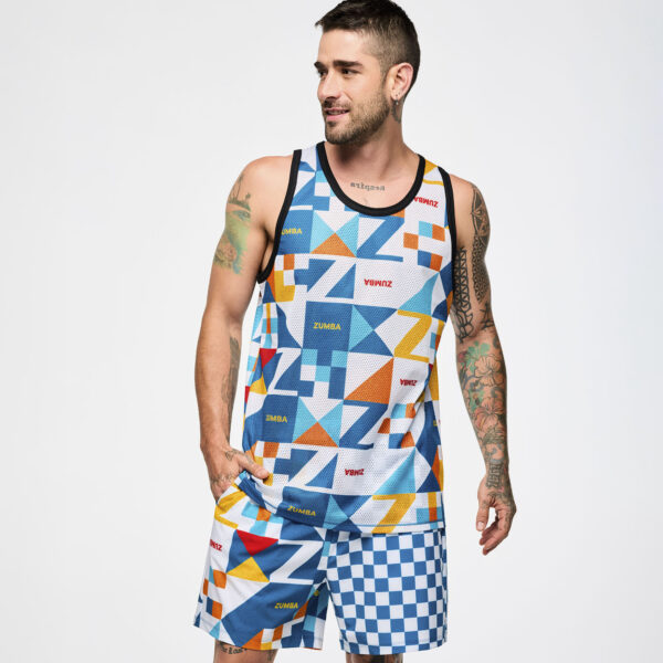 Zumba Rays Men's Basketball Tank - Image 4