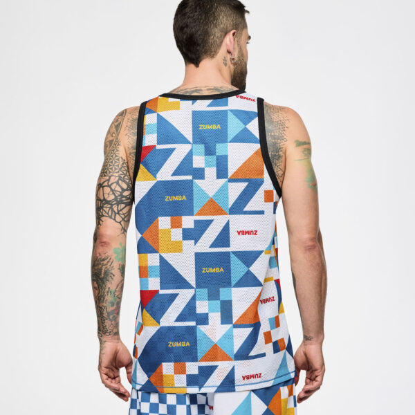 Zumba Rays Men's Basketball Tank - Image 6