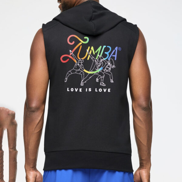 Zumba Men's Sleeveless Zip Up Hoodie - Image 5